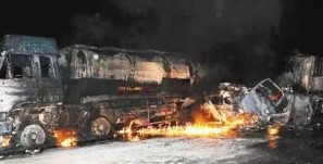 20180115 山东垦利中通运输罐车爆炸致3死
